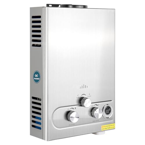 Chauffe eau sans réservoir Propane,1.45GPM 6L chauffe-eau instantané Portable pour