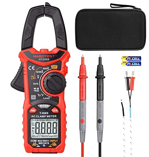 SP-Cow Pince Ampèremétrique Numériquee, 6000 TRMS Multimètre Compteurs Sans contact