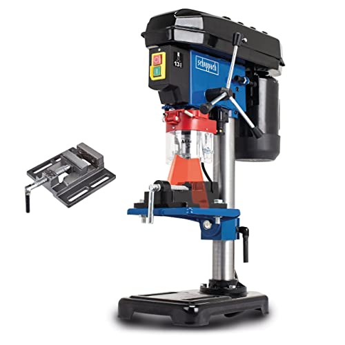 Scheppach Perceuse à colonne DP16VLS – Perceuse d’établi avec étau