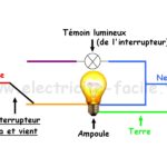 branchement interrupteur voyant lumineux